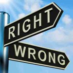 Right vs. Wrong