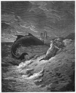 The sailors threw Jonah overboard after he convinced them that this was the only way to appease God. 