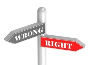 In order to answer the question, “Is it ever right to do wrong?”, we must determine what is right and what is wrong in God's eyes, and do that.