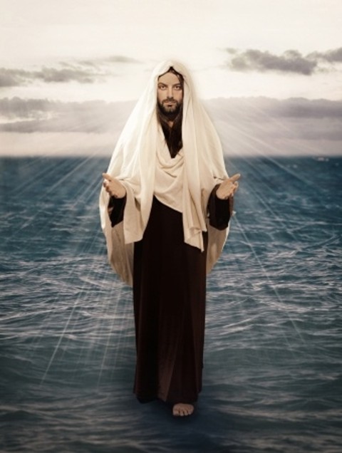 "... they saw Jesus walking on the sea and coming near the boat ..."