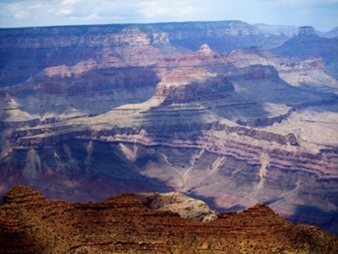 Marine fossils are found in the walls of the Grand Canyon.