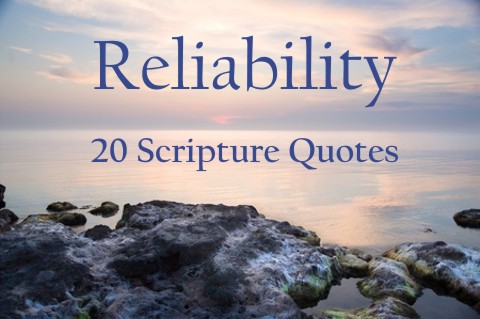 Bible Verses About Reliability