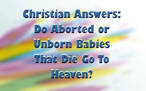 Do Aborted or Unborn Babies That Die Go To Heaven
