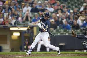 Kirk Nieuwenhuis April, 2016 at Milelr Park in Milwaukee. Scott Paulus/Brewers